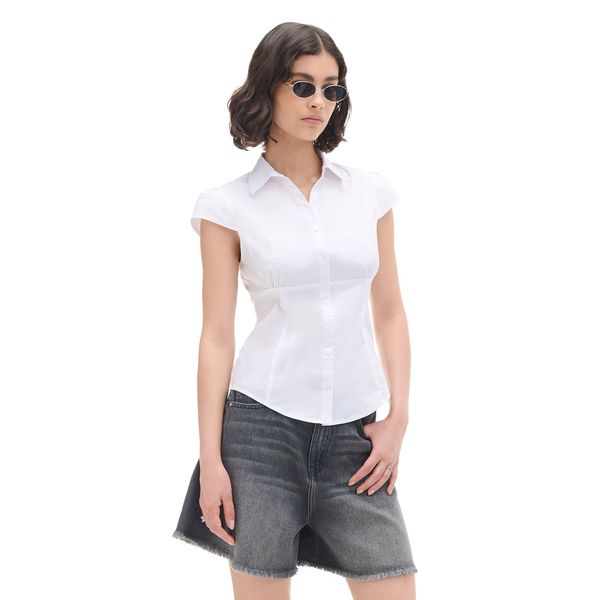 Cropp Cropp - Košulja s kratkim rukavima - bijela