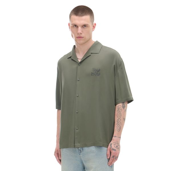 Cropp Cropp - Košulja s kratkim rukavima - maslinasto