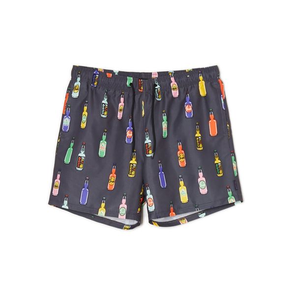 Cropp Cropp - Kupaće hlače s ponavljajućim uzorkom - crno