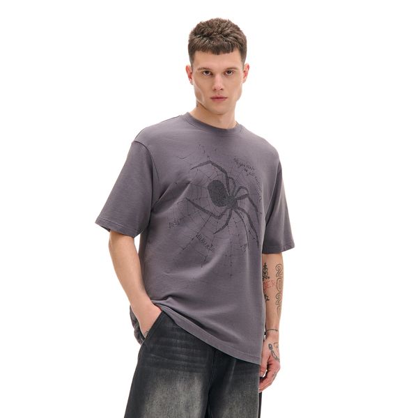 Cropp Cropp - Majica kratkih rukava isprana izgleda - crno