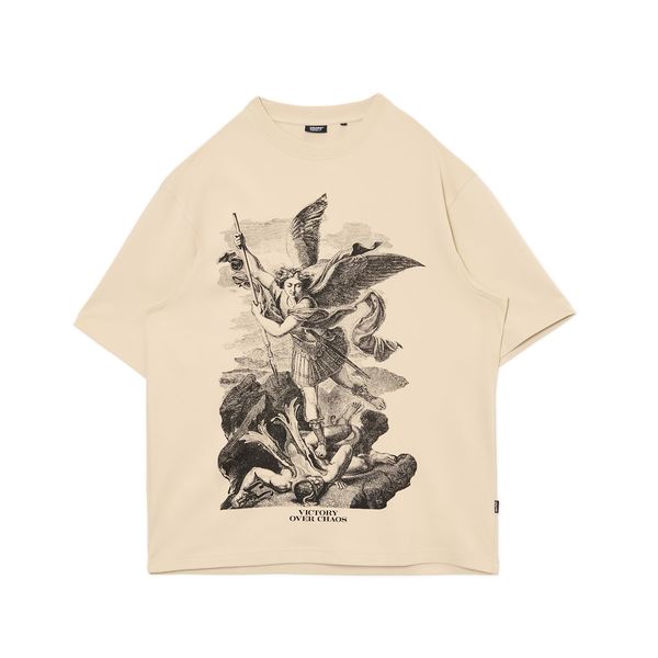 Cropp Cropp - Majica kratkih rukava s printom - bež