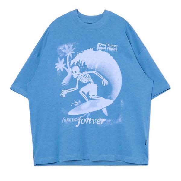 Cropp Cropp - Majica kratkih rukava s printom - plava