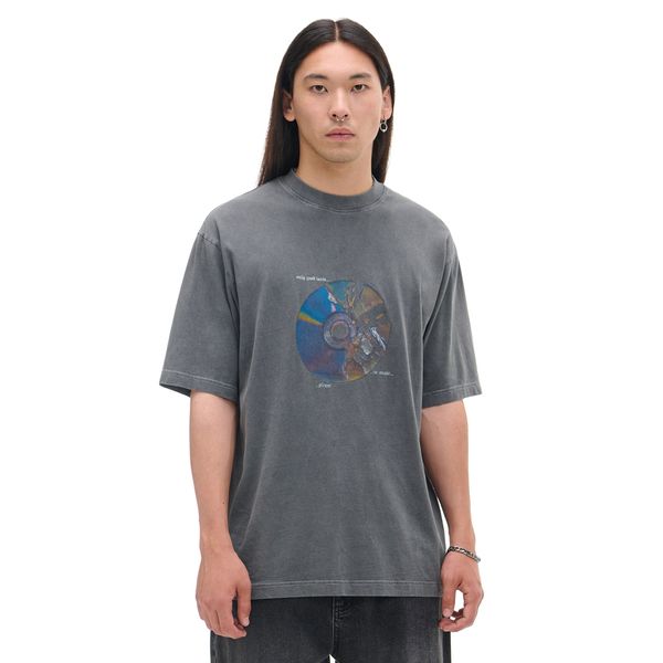 Cropp Cropp - Majica kratkih rukava s printom - tamnosivo