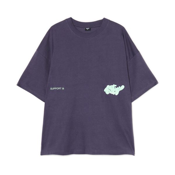 Cropp Cropp - Majica kratkih rukava s printom - tamnosivo