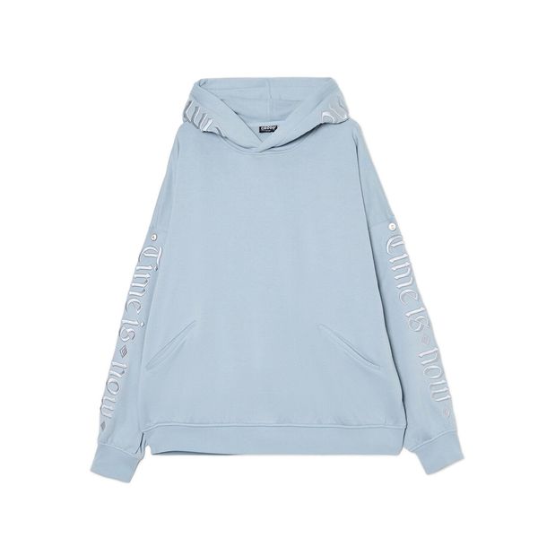 Cropp Cropp - Majica s kapuljačom - bljedoplavo