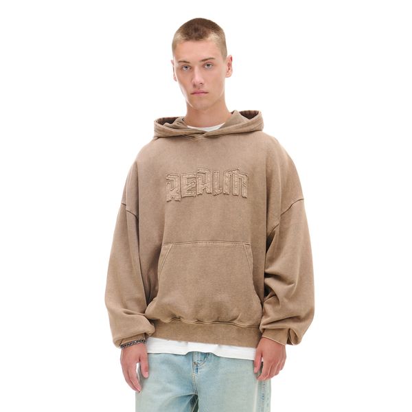 Cropp Cropp - Majica s kapuljačom ispranog izgleda - bež