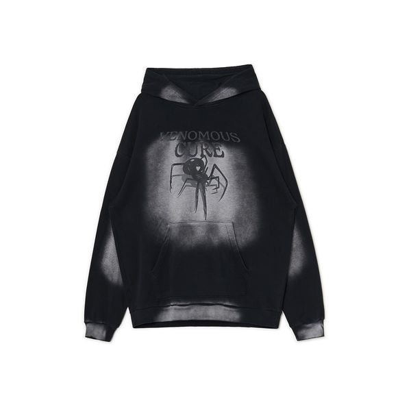 Cropp Cropp - Majica s kapuljačom ispranog izgleda - prljavosmeđe