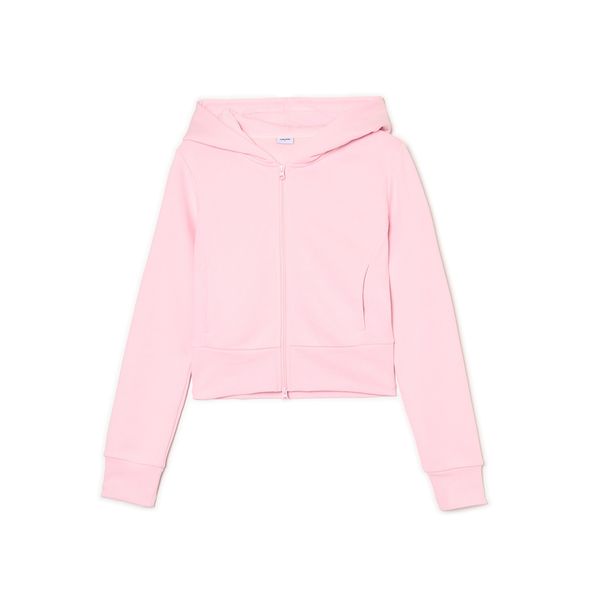 Cropp Cropp - Majica s kapuljačom - pastelnoružičasto