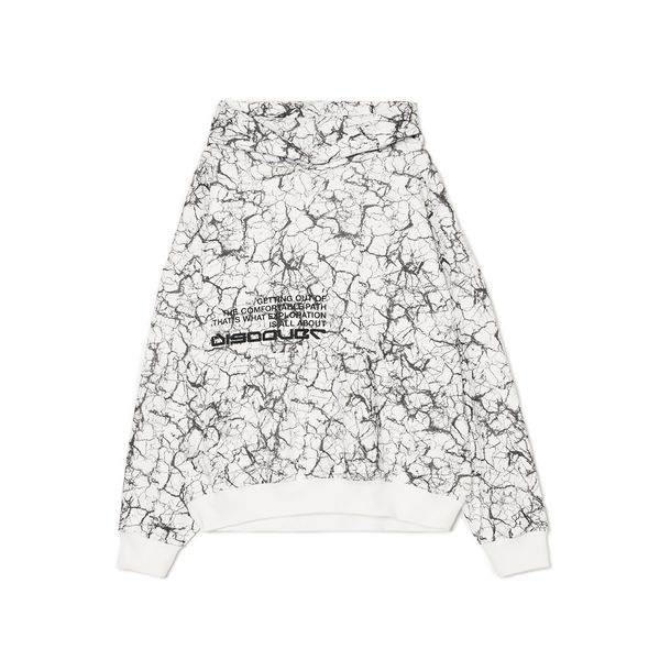 Cropp Cropp - Majica s kapuljačom s printom - bijela