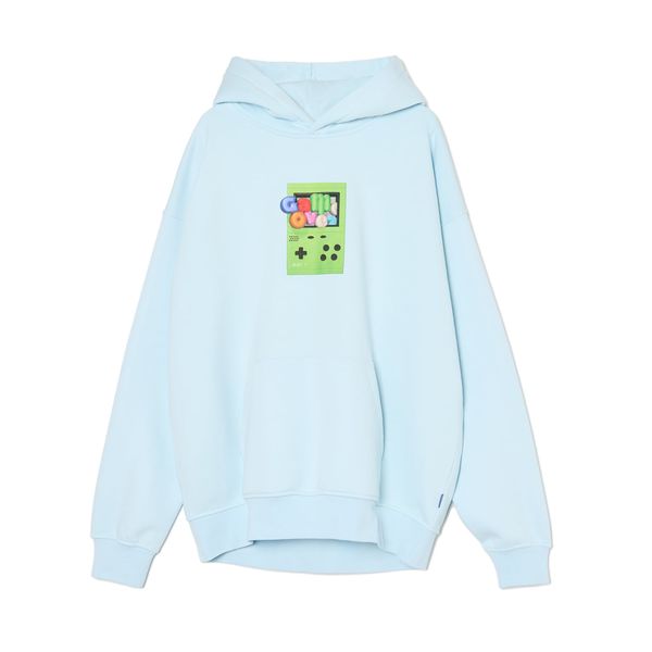 Cropp Cropp - Majica s kapuljačom s printom - bljedoplavo