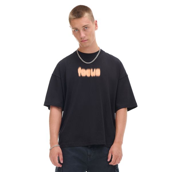 Cropp Cropp - Majica s natpisom - crno