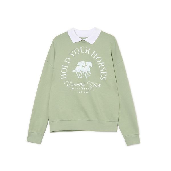 Cropp Cropp - Majica s printom - svjetlozeleno