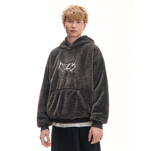 Cropp Cropp - Majica s umjetnim runom - crno