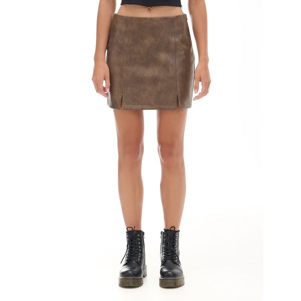 Cropp Cropp - Mini suknja - smeđi