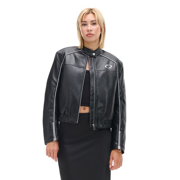 Cropp Cropp - Motoristička jakna od umjetne kože - crno