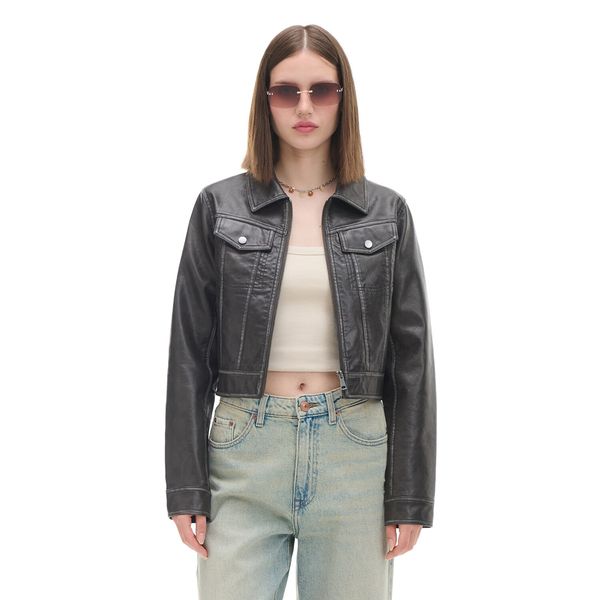 Cropp Cropp - Motoristička jakna - tamnosivo