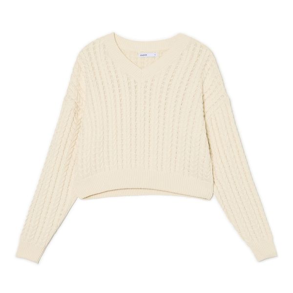 Cropp Cropp - Obični džemper - krem