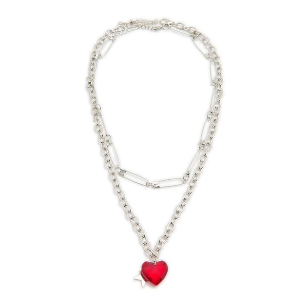 Cropp Cropp - Ogrlica s privjescima - srebrna