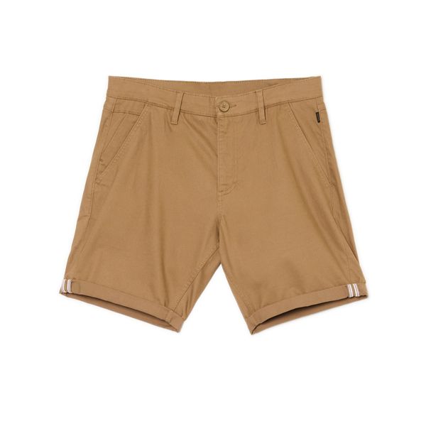 Cropp Cropp - Pletene kratke hlače - boja jantara