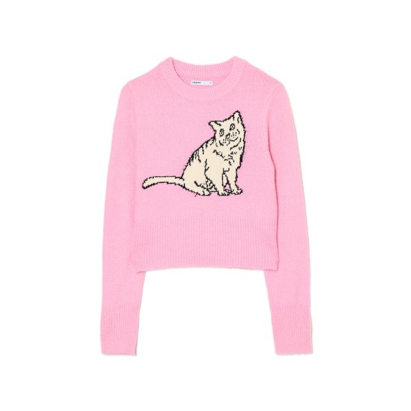 Cropp Cropp - Pulover za bebe - pastelnoružičasto