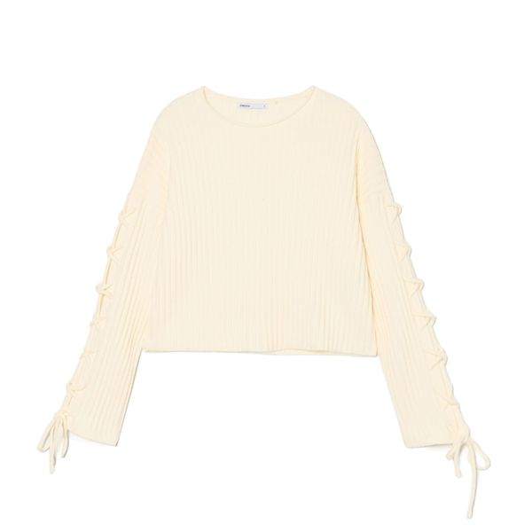 Cropp Cropp - Rebrasti džemper - boja kože