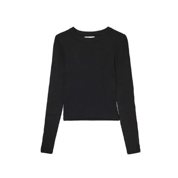 Cropp Cropp - Rebrasti džemper - crno