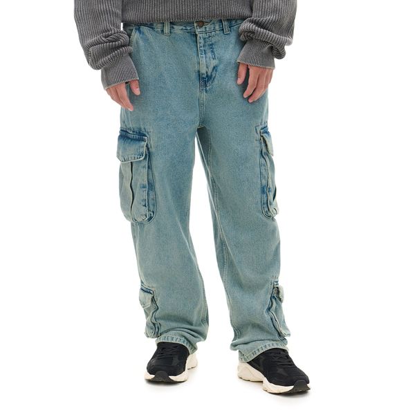 Cropp Cropp - Traperice baggy - plava