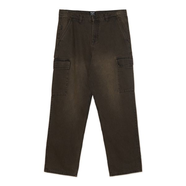 Cropp Cropp - Traperice baggy - prljavosmeđe