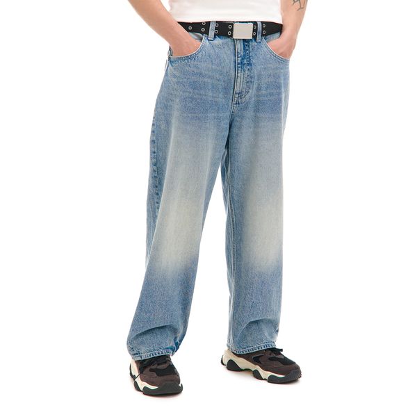 Cropp Cropp - Traperice super baggy - plavo