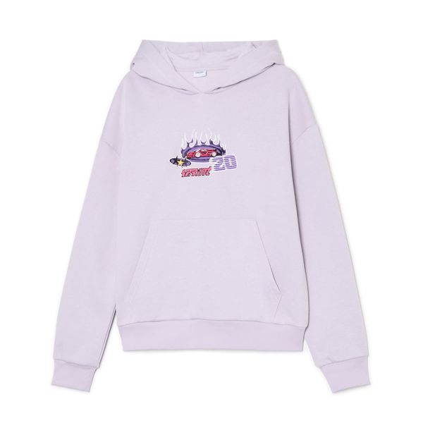 Cropp Cropp - Trenirka s aplikacijom - boja lavande