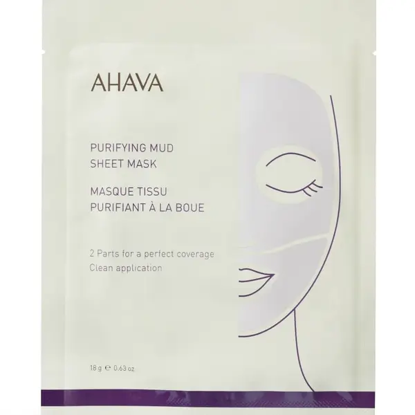 Ahava Ahava Mineral Masks Purifying Mud Sheet Mask Single Maska Za Njegu Lica 1 kom,