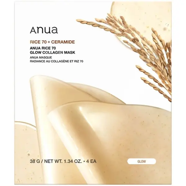 Anua Anua Rice 70 Glow Collagen Mask Maska Za Njegu Lica 1 kom,