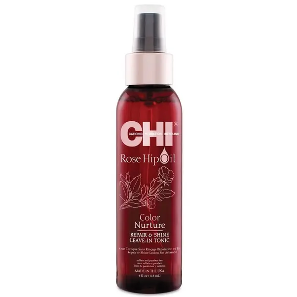 CHI CHI ROSE HIP OIL Rose Hip Oil Repair&Shine Leave In Tonic Sprej Za Oblikovanje 118 ml