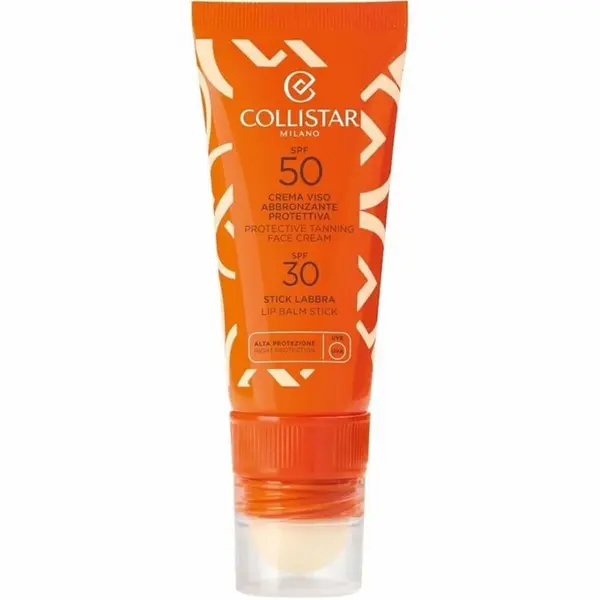 Collistar Collistar Zaštita Od Sunca Protective Tanning Face Cream SPF 50 & Lip Balm Stick 30 Duo Za Zaštitu 1 kom,