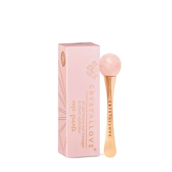 Crystallove Crystallove 3D Rose Quartz Eye Massager Masažer Za Lice 1 kom,