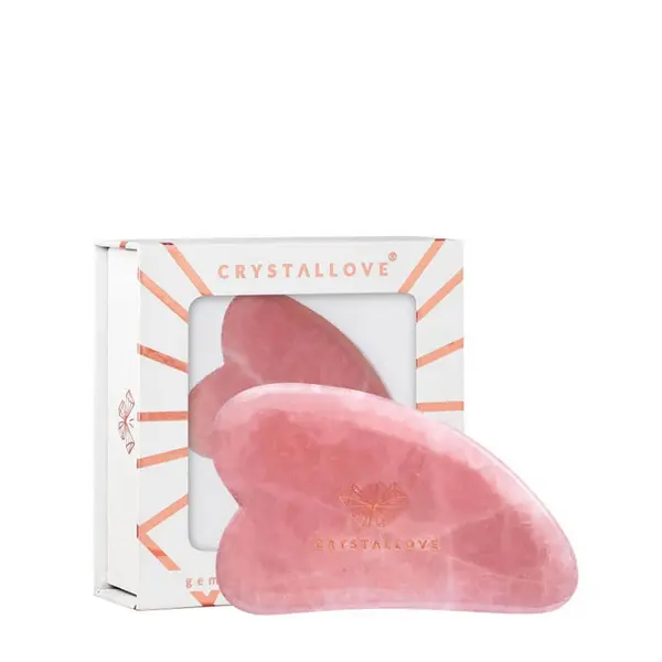 Crystallove Crystallove Masažeri Za Lice Rose Quartz Gua Sha Masažer 1 kom,