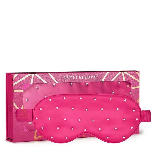 Crystallove Crystallove Maske Za Lice Crystalized Silk Eye Mask Hot Pink Maska Spavanje 1 kom,