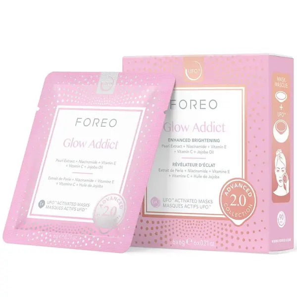Foreo Foreo Maske Za Lice Ufo Mask Glow Addict 2.0 Maska Njegu Lica 6 kom,