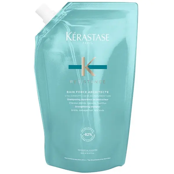 Kérastase Paris Kérastase Paris Résistance Bain Force Architecte Strengthening Shampoo Refill Pouch Šampon 500 ml