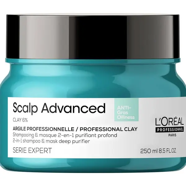 L'Oreal Professionnel Paris L'Oreal Professionnel Paris Scalp Advanced Anti-Oiliness 2-In-1 Deep Purifing Clay Maska Za Kosu 250 ml