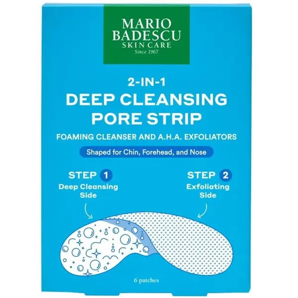 Mario Badescu Mario Badescu 2 In 1 Deep Cleansing Pore Strip 6 Pcs Piling Za Lice kom,