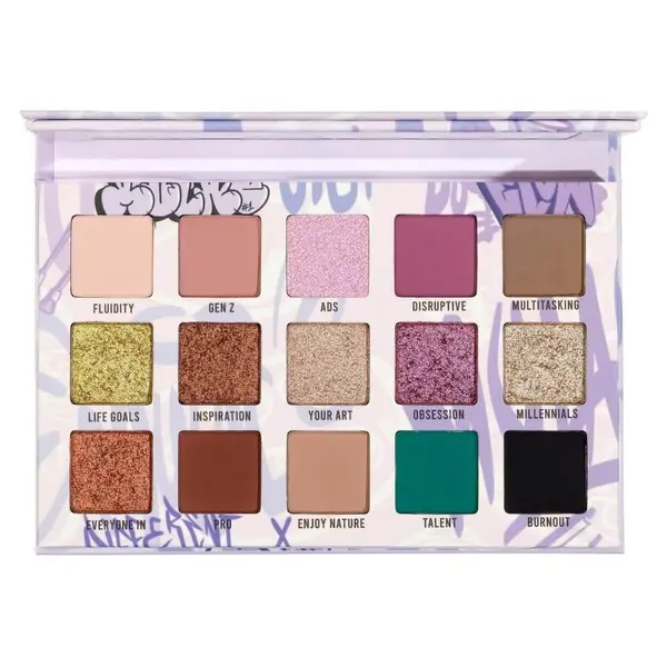 MULAC MULAC Palete Sjenila I Setovi Different X Palette Paleta Za Oči 18 g