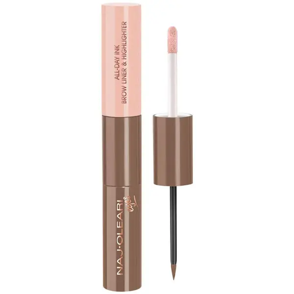 Naj Oleari Naj Oleari All-Day Ink Brow Liner & Highlighter Brunettes Tuš Za Obrve I 5,9 ml