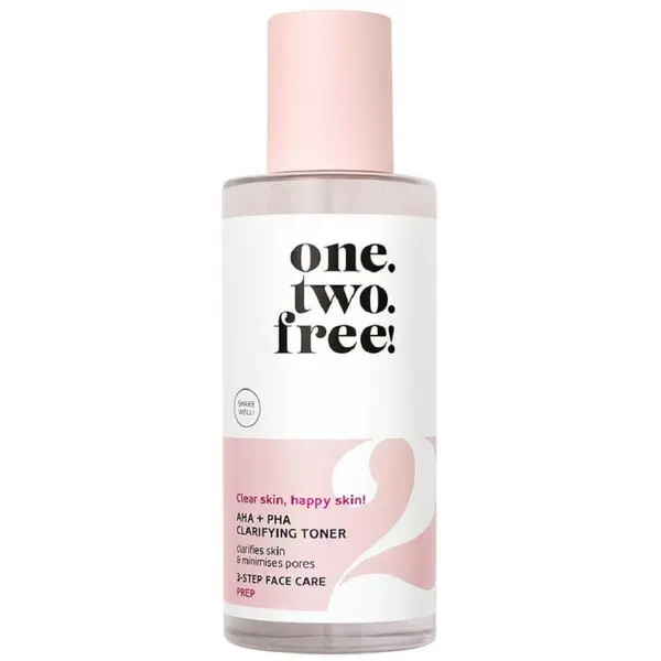 one.two.free! one.two.free! AHA + PHA Clarifying Toner Tonik Za Njegu Lica 100 ml
