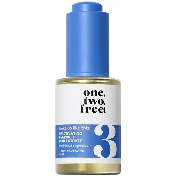 one.two.free! one.two.free! Reactivating Overnight Concentrate Serum Za Njegu Lica 30 ml