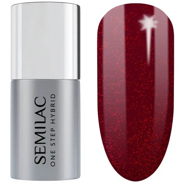 Semilac Semilac Gel Lakovi Za Nokte One Step Hybrid Nail Polish SPink Purple UV Trajni Lak 5 ml