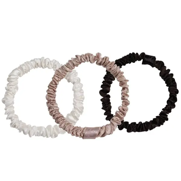 StarSilk StarSilk Gumice Za Kosu Silk Hairband Skinny Earthy Mix Gumica 3 kom,