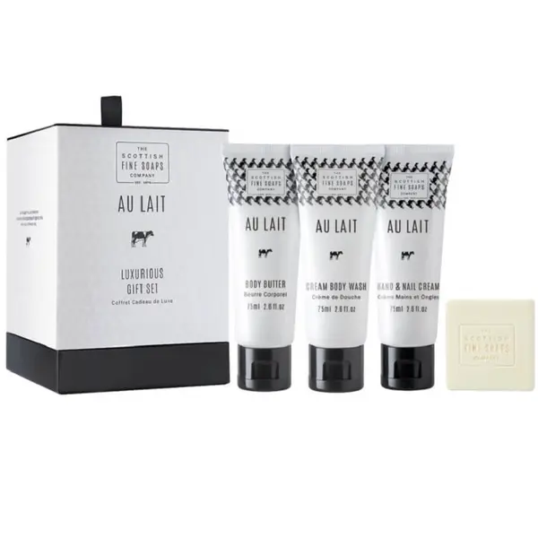 The Scottish Fine Soaps The Scottish Fine Soaps Au Lait Luxurious Gift Set 1 kom,