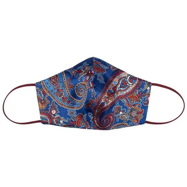 Tie-Me-Up! Tie-Me-Up! Silk Mask London Paisley Bordo Maska Za Lice 1 kom,
