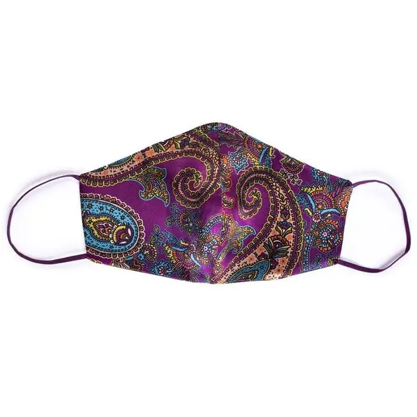 Tie-Me-Up! Tie-Me-Up! Silk Mask London Paisley Purple Maska Za Lice 1 kom,